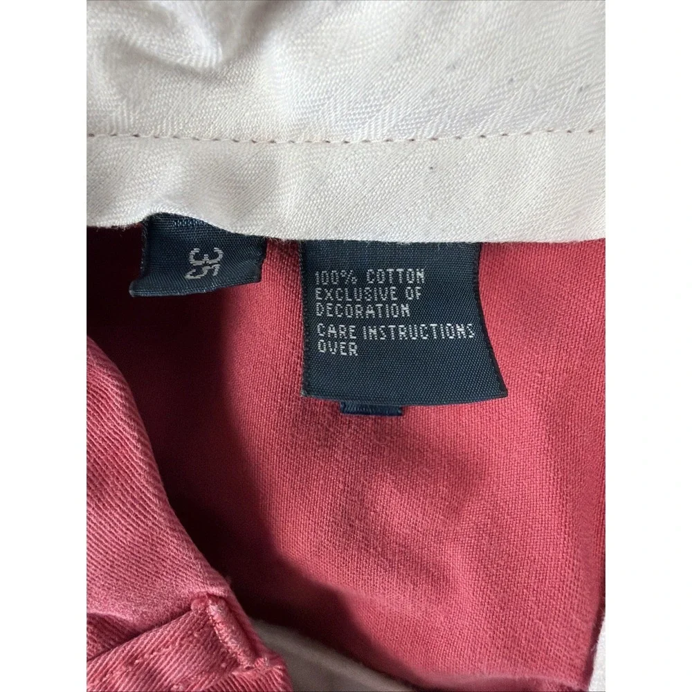 Polo Ralph Lauren Shorts Mens 35 Red Chino Cotton Classic Fit Flat Front - Picture 4 of 8